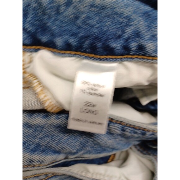 Maurices womens blue denim jeggings distressed mid rise 22W NWT - Picture 6 of 7